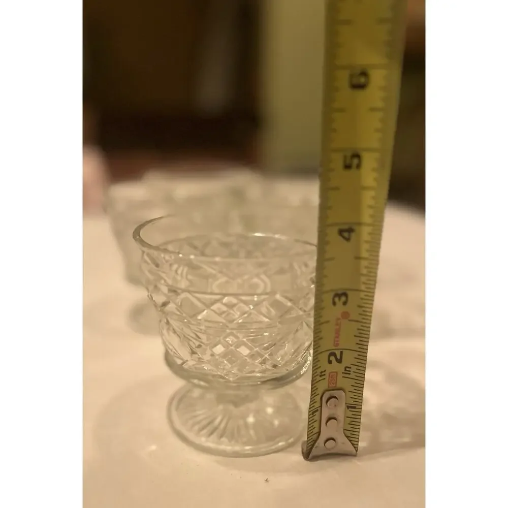 Big Top Peanut Butter Hazel Atlas Glass Short Sherbet Vintage Set Of 5